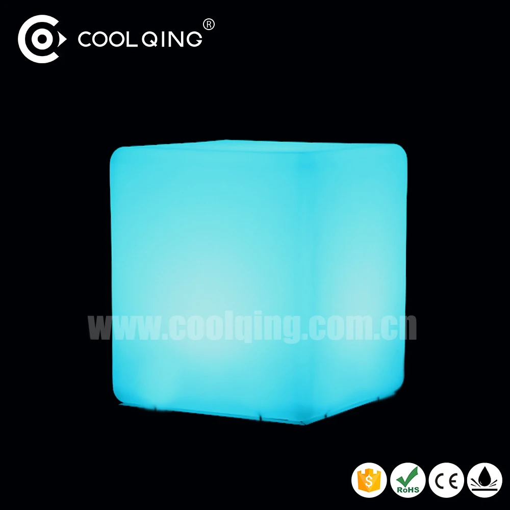 Lighted Cube Stool led Light up cube Decorative LED bar cube