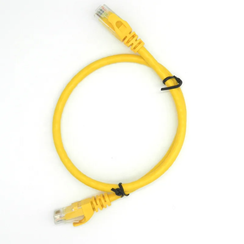 High quality yellow color utp cat6 ethernet patch cords RJ45 cat 6 30cm patch cord cable