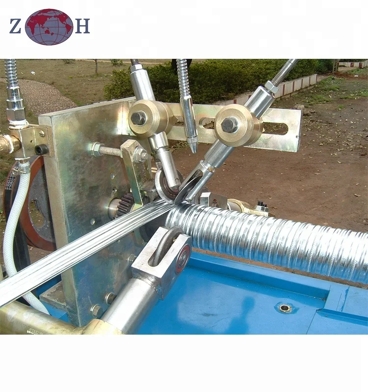 Spiral prestressed metal spiral tube making machine