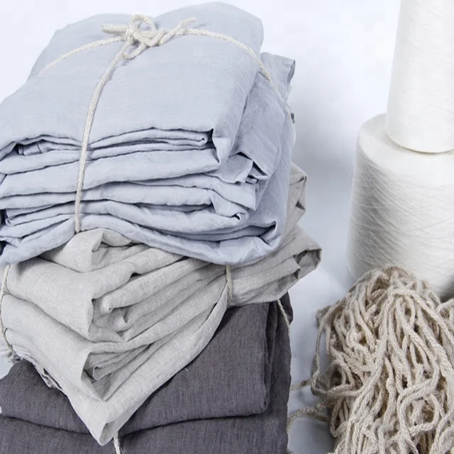 100%linen home sheet sets stone washed french vintage