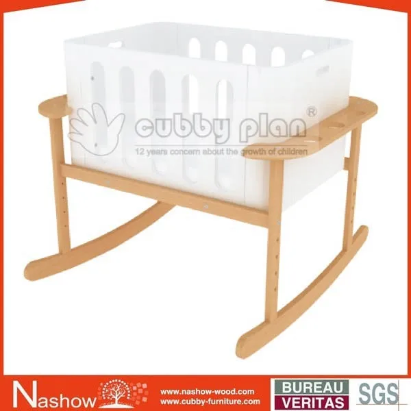 
Cubby Plan LMBN-003 New 2 in 1 Wooden Baby Swing Bassinet/Baby Cot/ Baby Cradle 