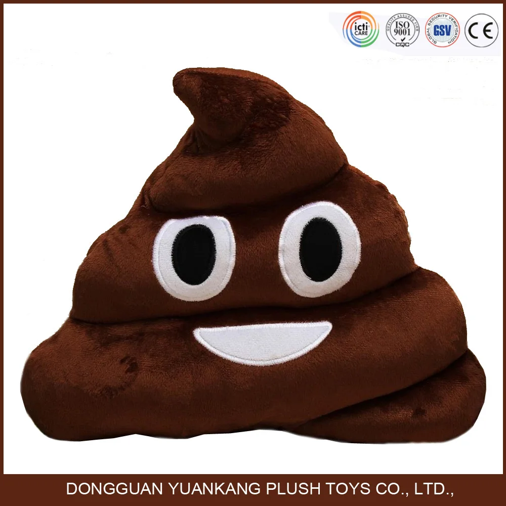 Оптовая 35 см высота плюшевые мягкие корма emoji подушка