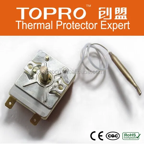 Adjustable Capillary Bulb Thermostat For Toaster Oven Temperature Switch