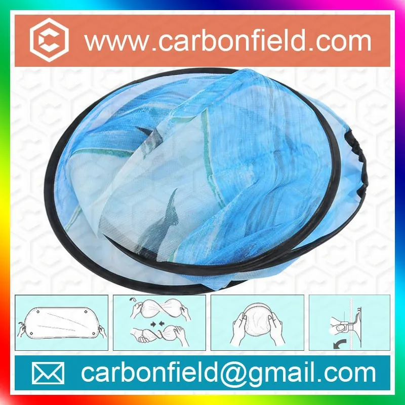 mesh fabric folding full color printing back car sunshades