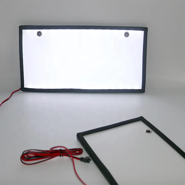 DC12V illuminated backlit car license number plate 308 x 152mm