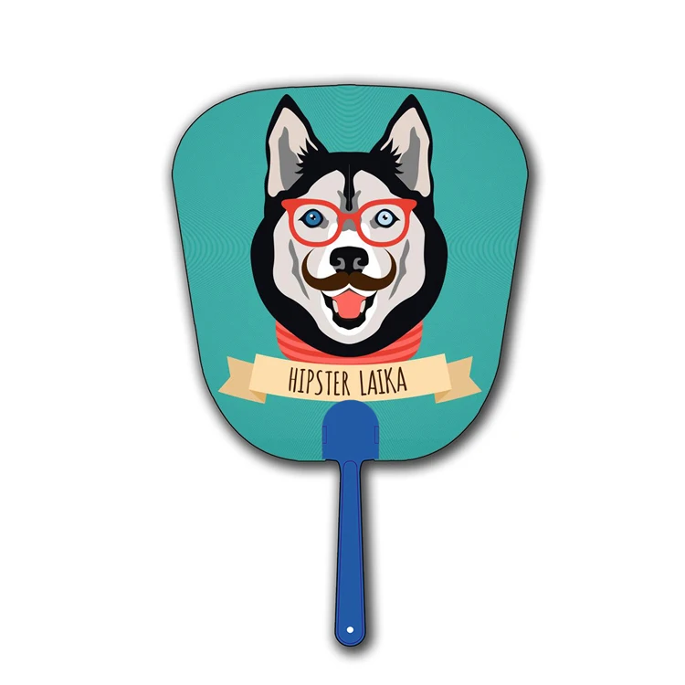 Zebulun Promotional Product PP 3D Lenticular Effect Plastic Hand Fan