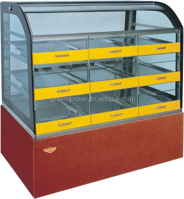 Glass Window Refrigeragted Cake Display Showcase For Bakery Bread Showcase Bakery Display Cabinet