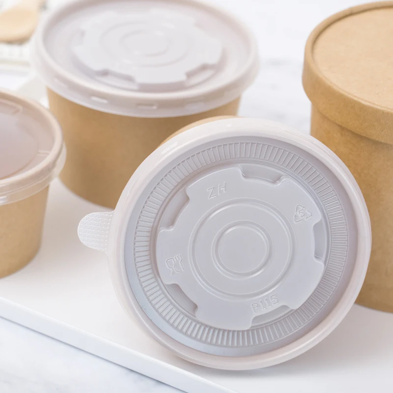 Food grade safe PLA eco friendly ice cream bowl with pla lid