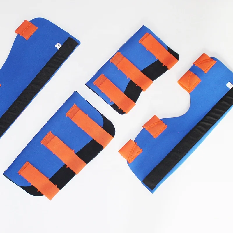 AZ medical fracture radiolucent flexible moldable  aluminum layers blue splint kit to rescue limbs simple curve