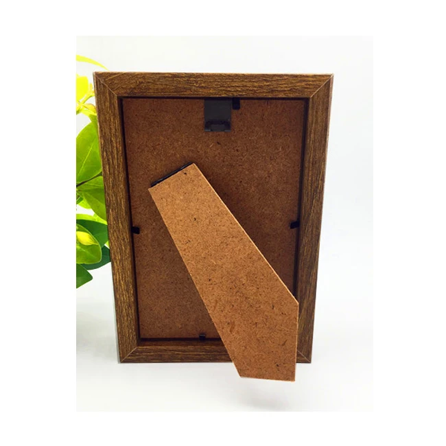 shadow box oak color 10x15cm photo frame with easel