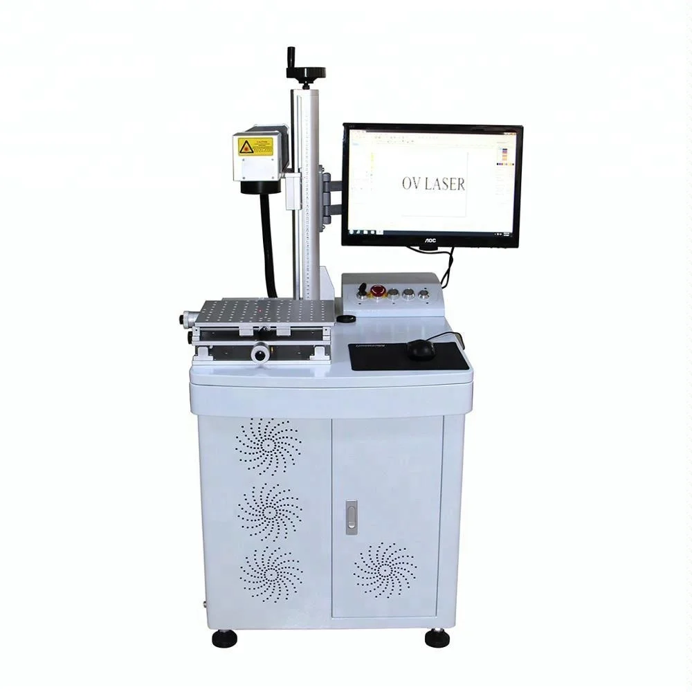 20W 30W 50W Fiber Marking Laser Machine on Stainless Steel Pans and Pots/cookware Spoons  Fishing Rod Laser Engraver