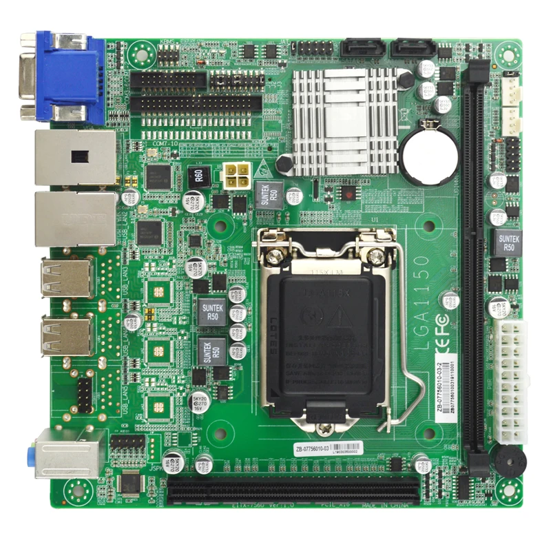 
EIP EITX-7560 Lga 1150 DDR3 Mini-ITX Embedded Motherboard with 2LAN Support Intel Core I7 I5 I3 Processors 
