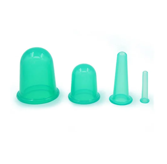 Wholesale Cupping Set Portable Silicone Cupping Cups Cupping Custom Logo Black Transparent Mini Body Therapy Silicone Face