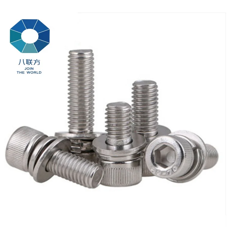 Stainless Steel A2 Bolts Hex Head Bolt With Nut And Washer Hex Bolts