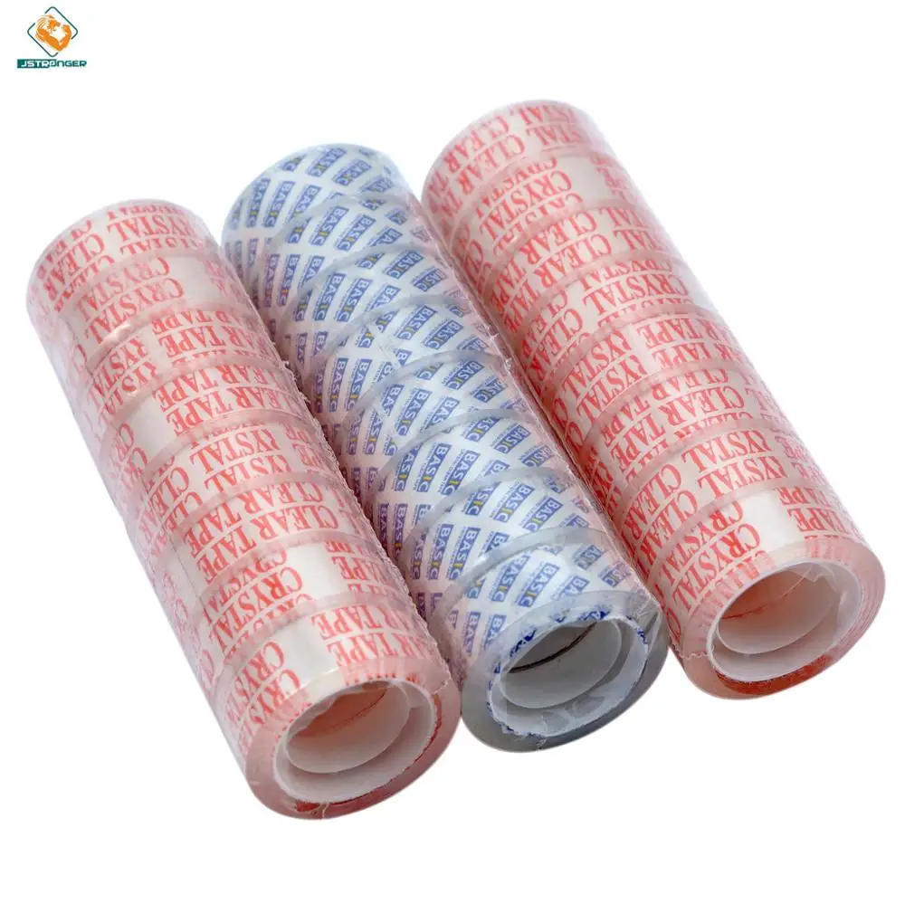 
High Adhesive Cheap Crystal clear stationery Bopp office stationary tape 