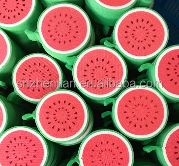 fruit shape sponge for kitchen/ cute fruit shape kitchen sponge