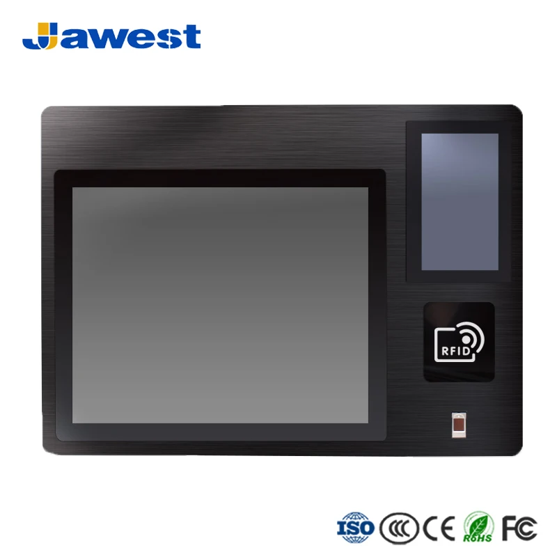 последние панели ПК водонепроницаемый открытый отпечатков пальцев считыватель с RFID/принтер/контроля доступа