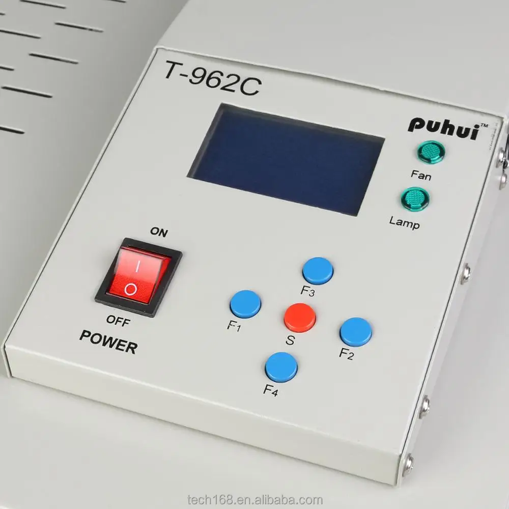automatic infrared emission puhui 400*600 mm solder size Smt Reflow Oven T-962C ,infrared IC heater reflow soldering station