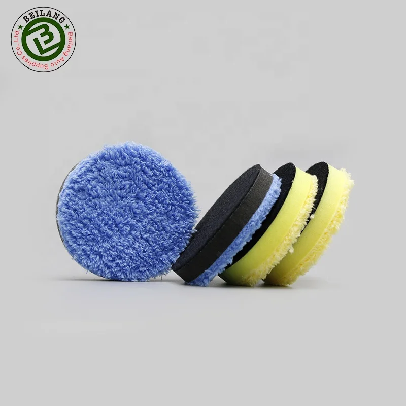 3 дюйма, стекольное воск микрофибра режущий диск с подробным описанием автомобильный воск губки аппликатора Подушечка для полирования