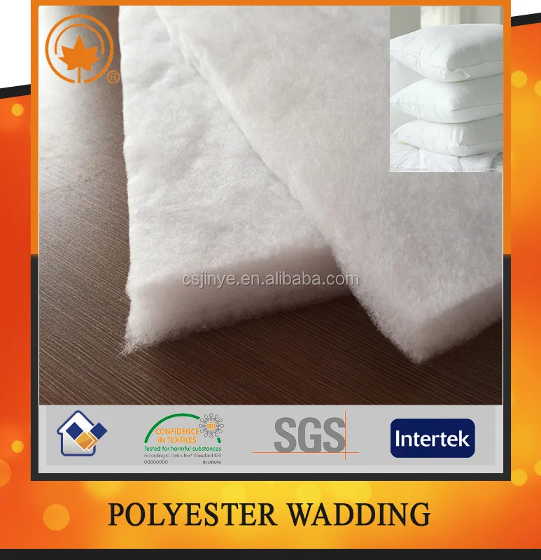 Direct Factory Supply White Filling  Fusable Quilt r Polyfill Polyester Padding Batting Wadding