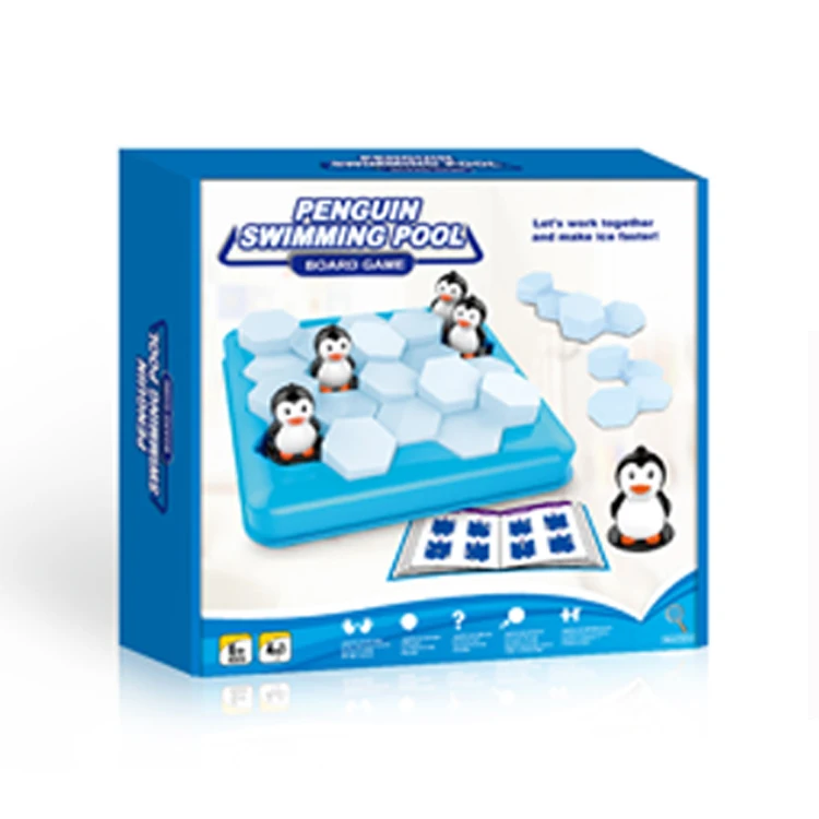
Children play game funny toys penguin swimming pool board game 
