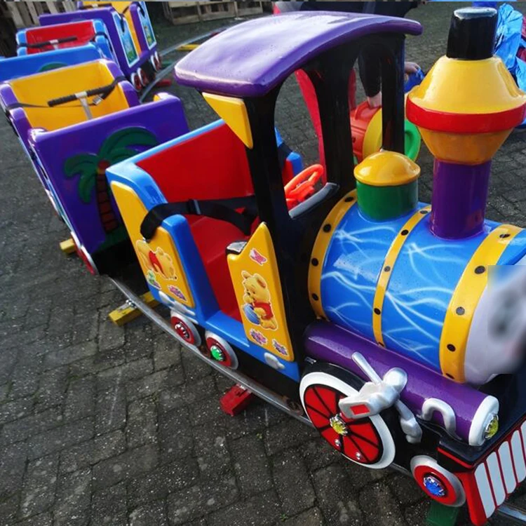 Track train amusement park electric sightseeing train