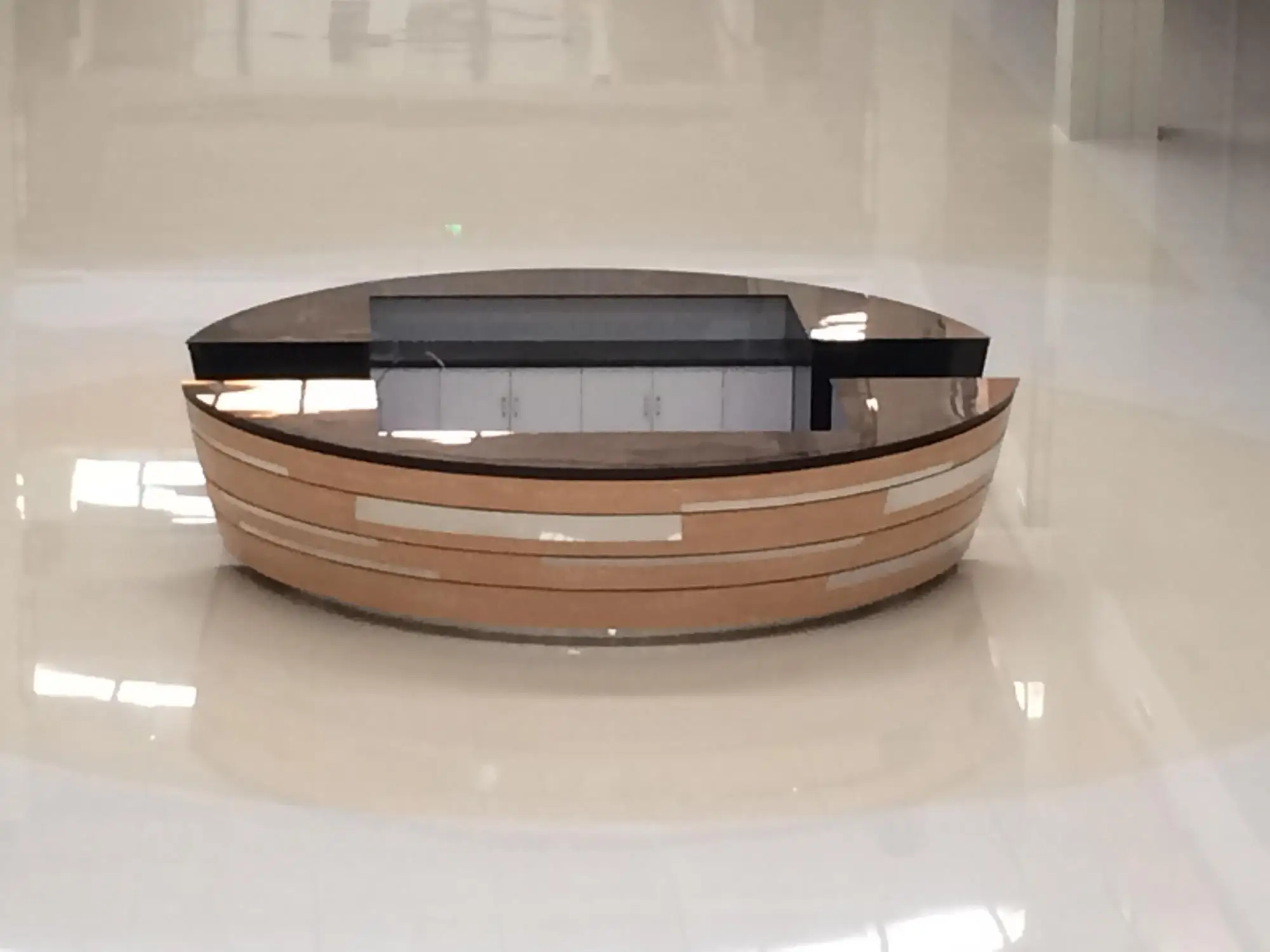 Овальная форма разные формы искусственный камень дизайн стола