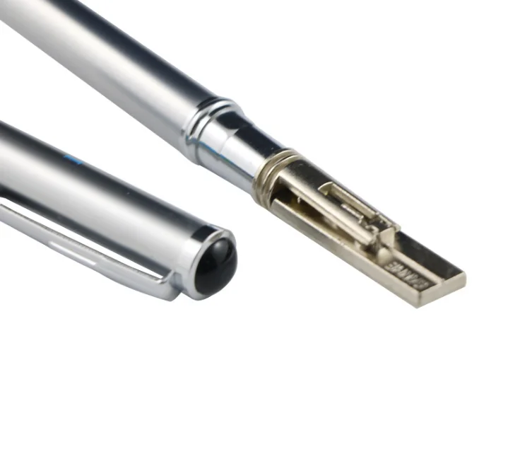 Metal smart pocket stylo personalized signature photosensitive seal pad name printed personalised self-inking pens stamp pen