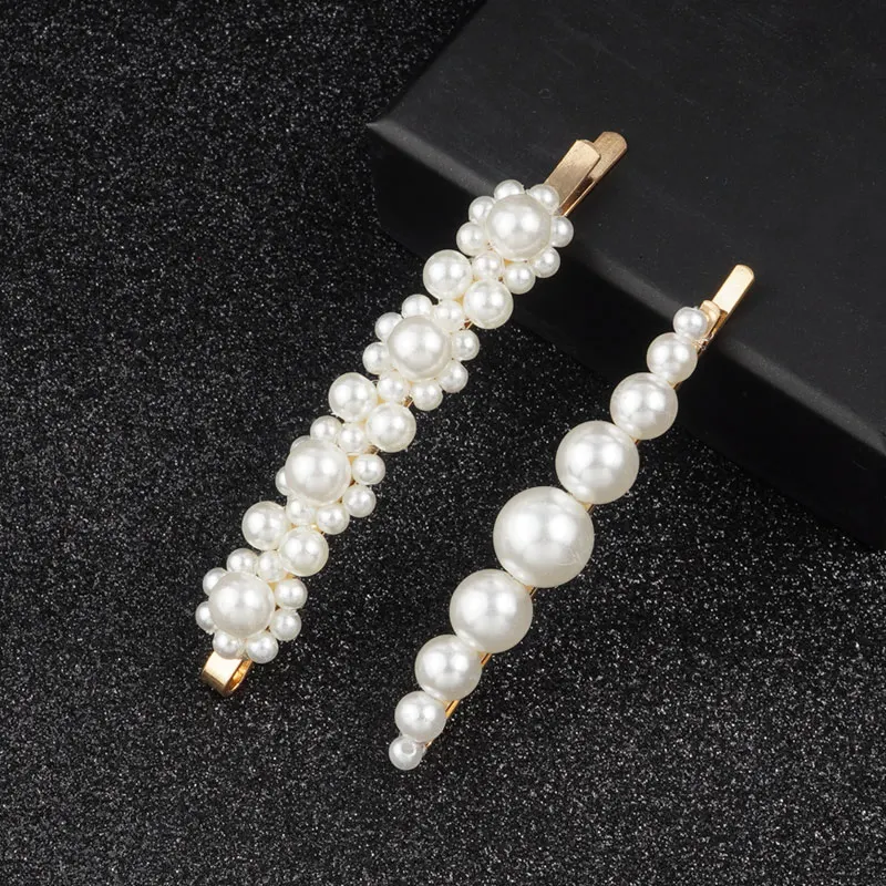 New Fashion custom hair pin Beauty Barrettes Pearl Hair Clip for Women Hair Accessories  korean hairclips