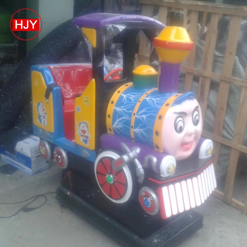 coin operated kids happy train ride on car small kiddie ride swing machine sale
