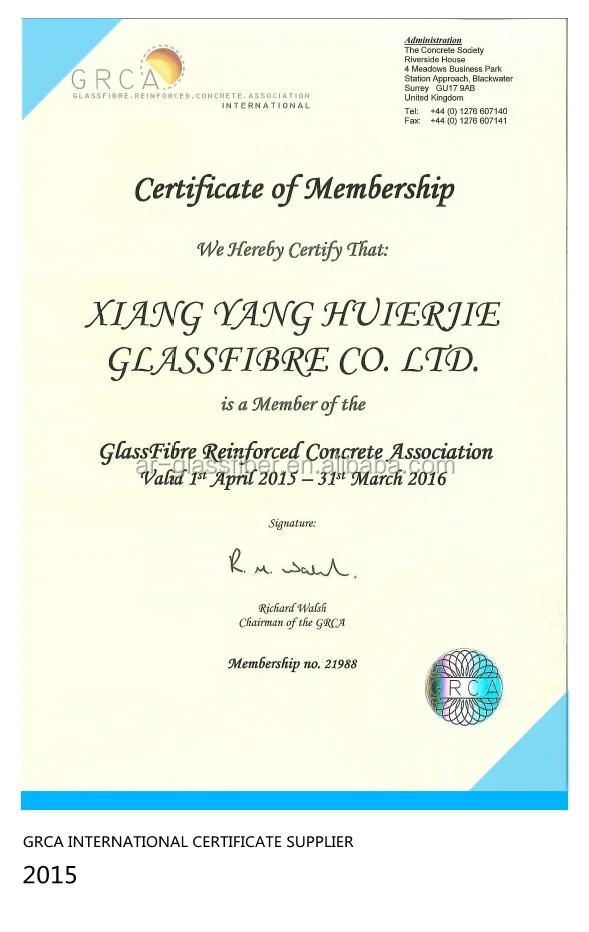 Alkaline Resistant (AR) Fiberglass Roving for GFRC