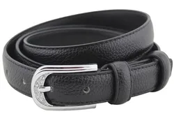 Women genuine leather thin belt korean style pin buckle belt