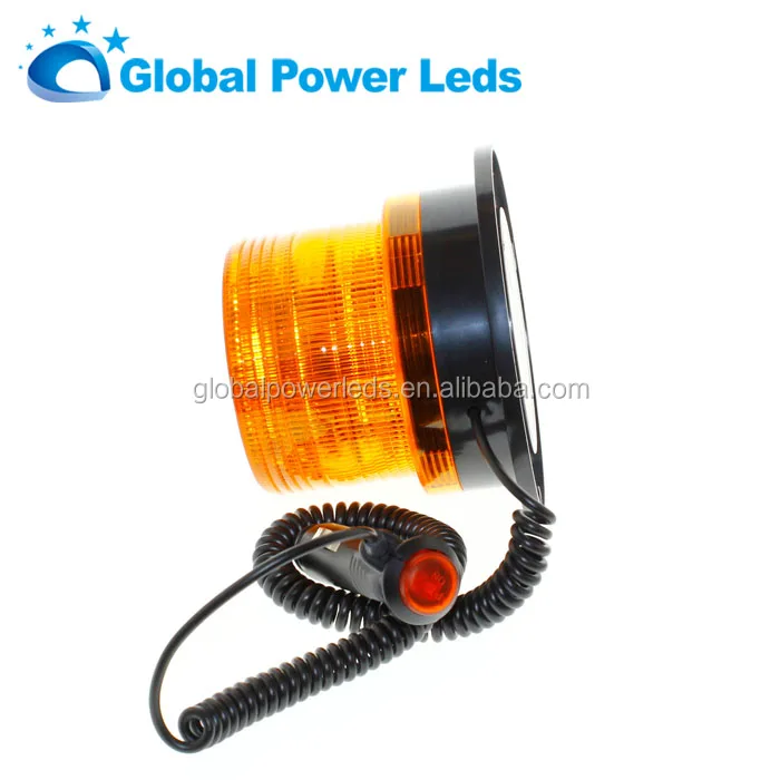 12v 24v Led Rotate flashing Warning Light screw automatically switch magnet waterproof IP67 beacon lamp