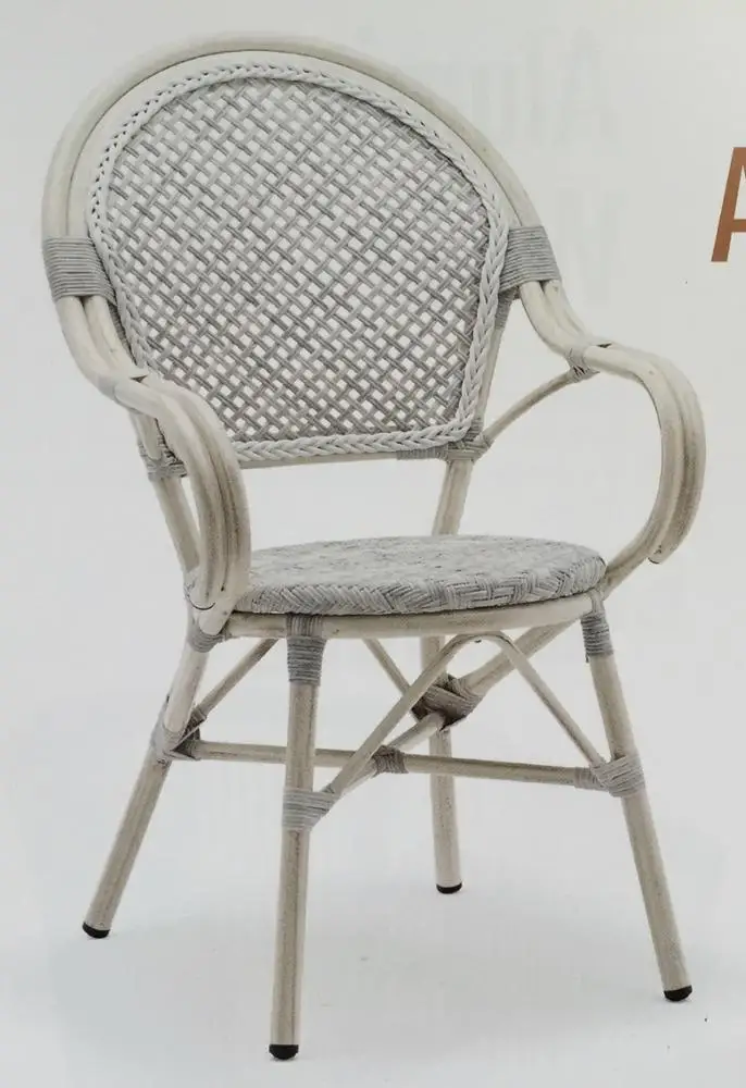 Wholesale fashion comfortable Aluminum rattan wicker chair