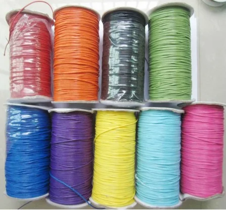Best quality custom waxed cotton cord waxed string