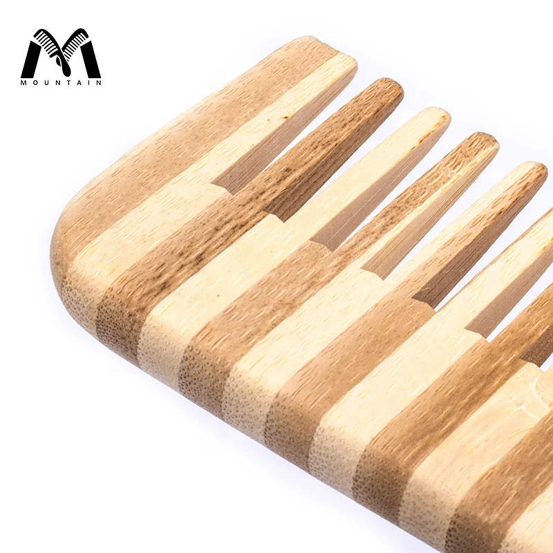 Hot-selling Wholesale Natural Bamboo Travel Wooden Hair straightener Comb