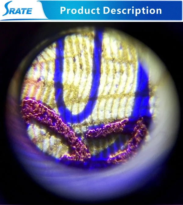 NO.9882 W 60x LED and UV light pocket microscope for mobile phone