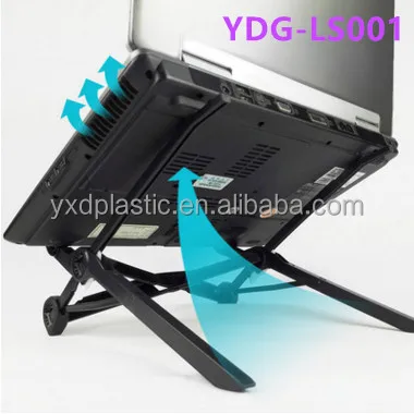 Ergonomic Foldable Portable Plastic Vertical Laptop Stand Adjustable Table for Computer Desk for School Use