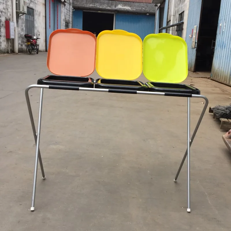 Vivinature Convenient triple Garbage Bag Holders for Trash Bag Rack Rubbish Bin Portable Plastic Car Trash Bag Frame Holder