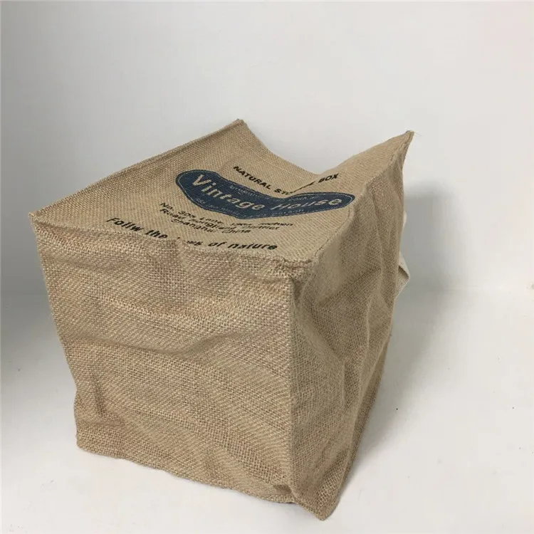 
Hot Sales Eco Friendly Household Durable Jute Storage Organizer Basket 