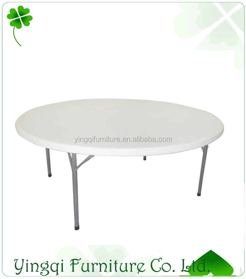 Used Wholesale 6ft Plastic Round Folding Table