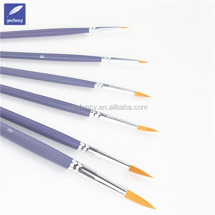 Лучшее качество, круглая синтетическая кисть из таклонских волос, акварельная кисть, кисть для рисования, кисть для рисования