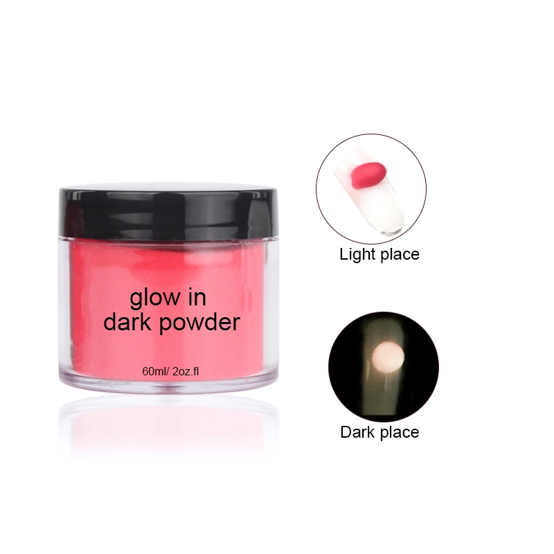 wholesale 3 in 1 Glow In the Dark Nail Dipping NEON fluorescence Pigment Acrylic Powder