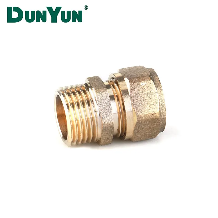 Excellent Quality Straight Through Brass Pex Pipe Fittings Union Connector