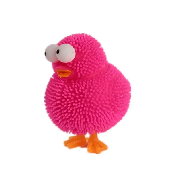 Wholesale Sexy Pussy Shaped Toys Flashing Chicken Shape Puffer Bal Squishy Toys Factory