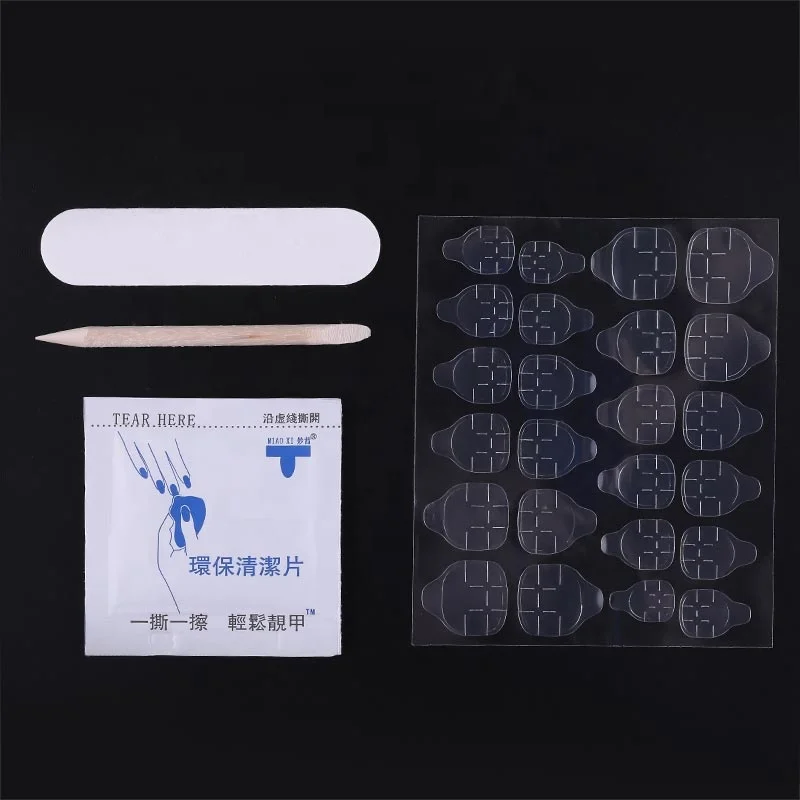 9 designs full color wearable nail tips