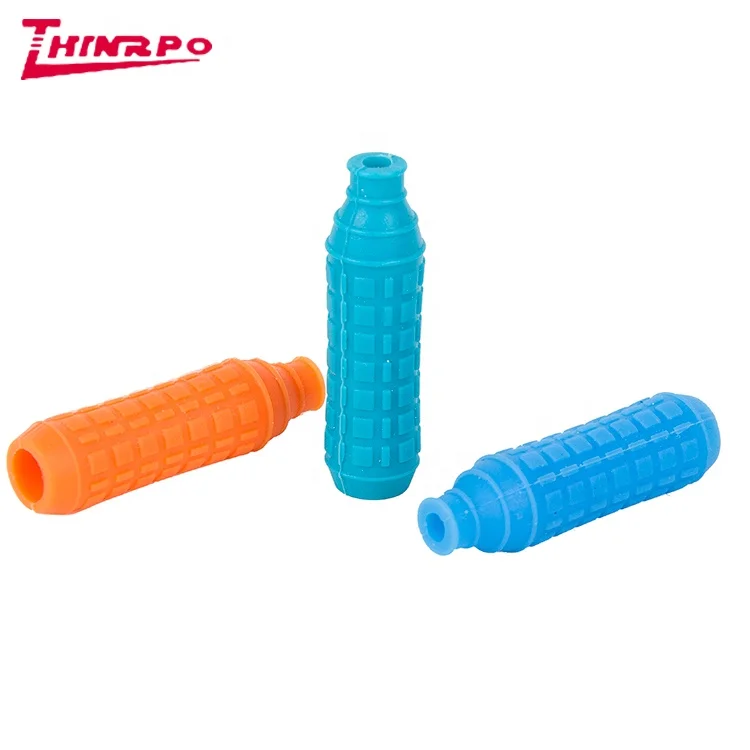 Custom Hot selling silicone  rubber Pen Holder Posture Corrector Pencil Writing Aid Grip  unique pencil holder