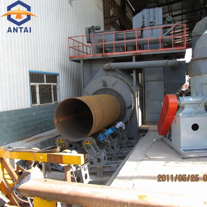 Стальные трубы для нефтяных и газовых труб с внутренней стеной и наружной стенкой для очистки поверхности и покраски дробеструйной машины