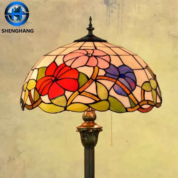 Best Selling floor lamp in China Energy Saving Tiffany Floor Lamp with Different lampShade