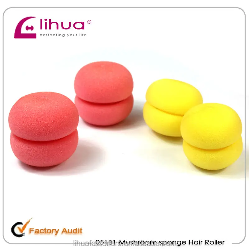 Heart shape Hair Care Foam Soft Round Sponge Balls Curlers